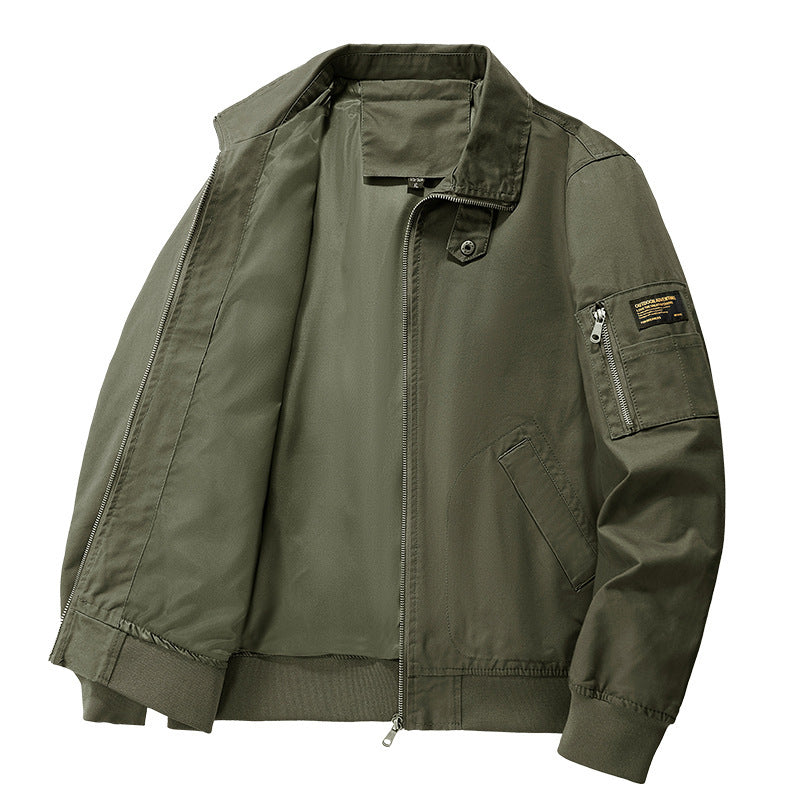 Men’s Oversized Retro Labor Jacket – Vintage Work Coat