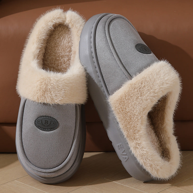 Soft Plush Winter Slippers – Indoor Cozy Shoes with Non-Slip Sole
