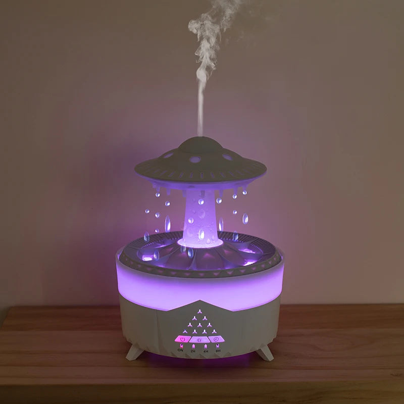 Water Drop Air Humidifier with LED – USB Aromatherapy Essential Oil Diffuser