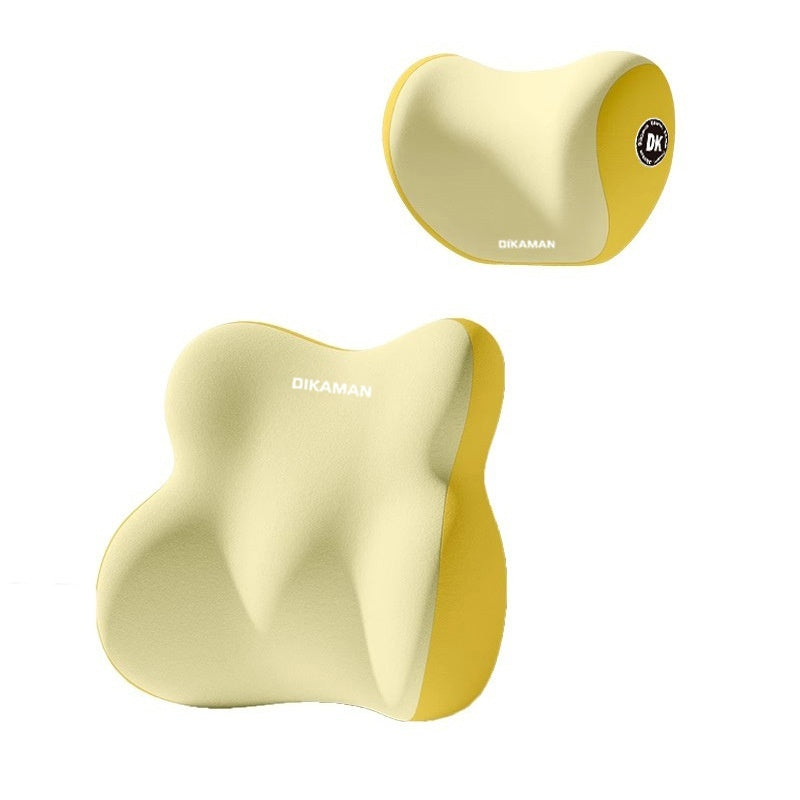 Comfortable Car Lumbar Support and Headrest Pillow