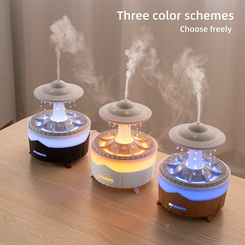 Water Drop Air Humidifier with LED – USB Aromatherapy Essential Oil Diffuser