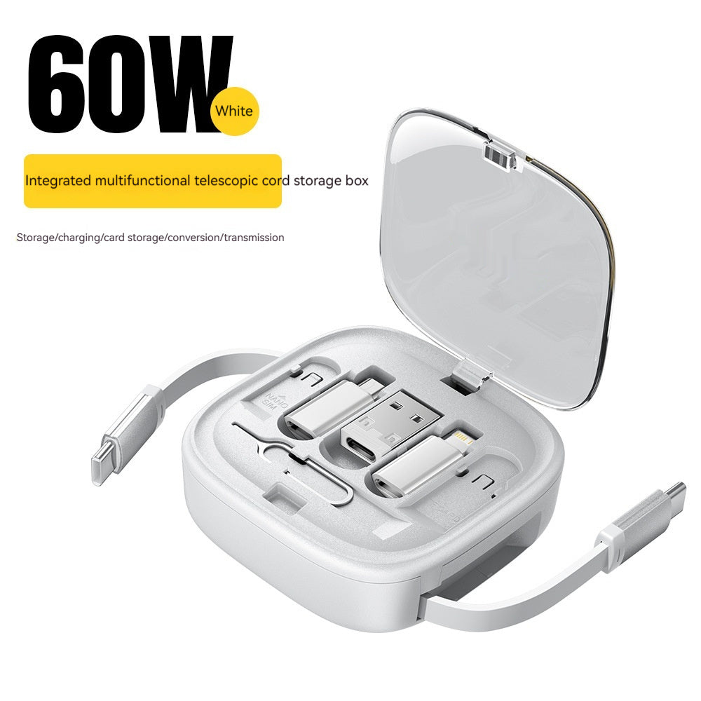 Universal Charging Cable Kit with 60W Fast Charging & Compact Storage Case