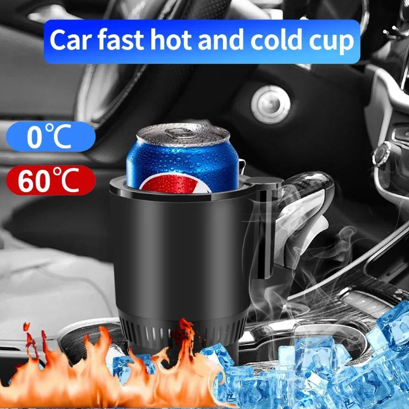 12V Smart Car Cup Warmer & Cooler – Heating/Cooling Cup Holder with Digital Display