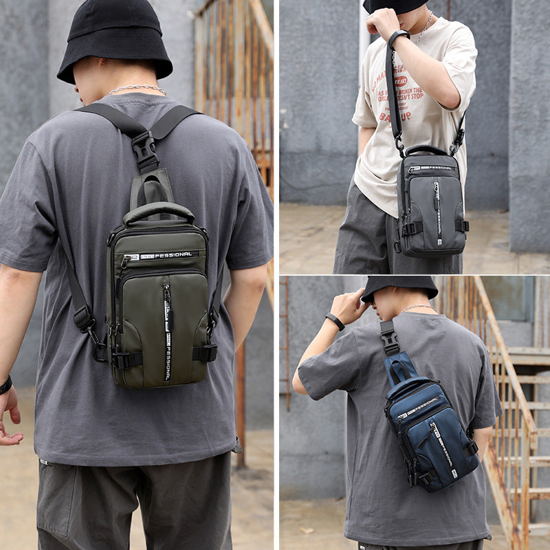 Men’s Crossbody Bag – Multifunctional Shoulder & Chest Backpack