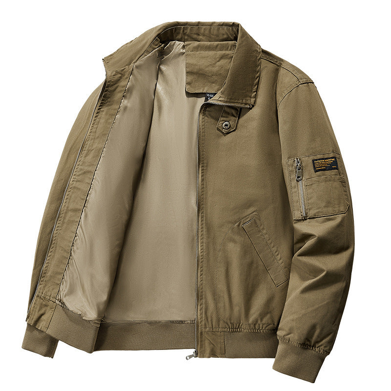 Men’s Oversized Retro Labor Jacket – Vintage Work Coat