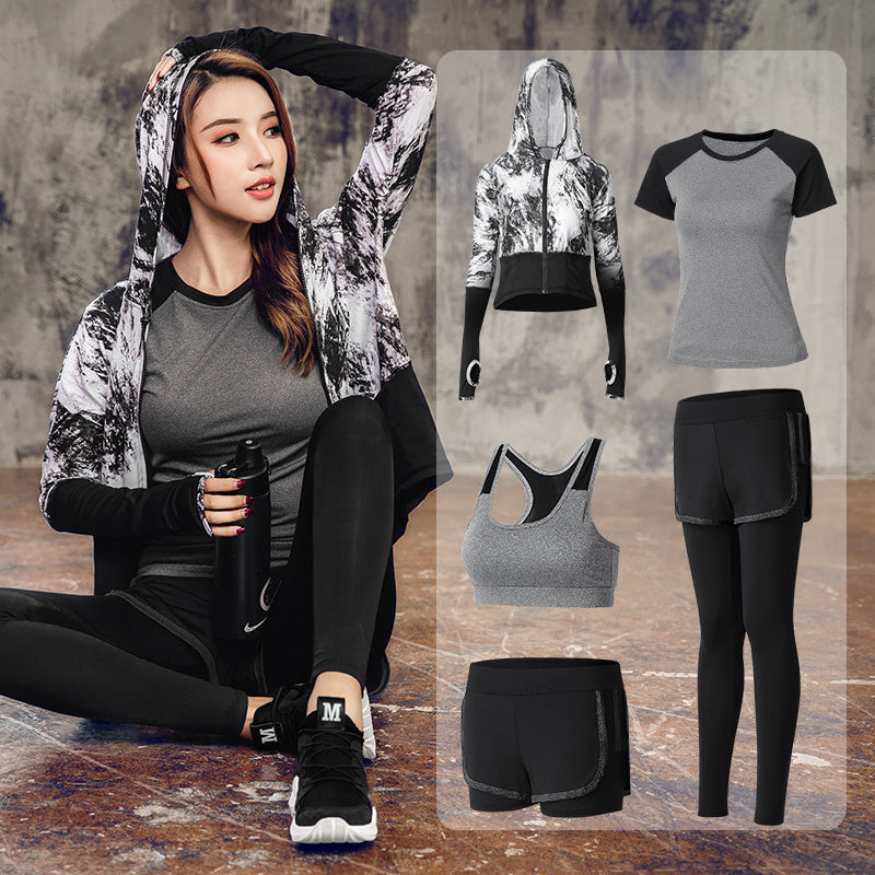 Women’s Fitness Workout Set – Gym Leggings and Top