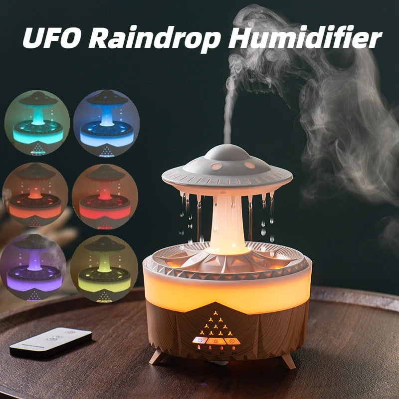 Water Drop Air Humidifier with LED – USB Aromatherapy Essential Oil Diffuser