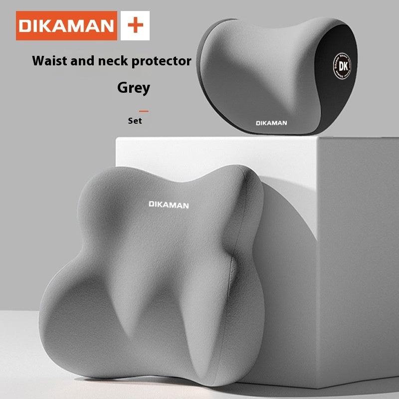 Comfortable Car Lumbar Support and Headrest Pillow