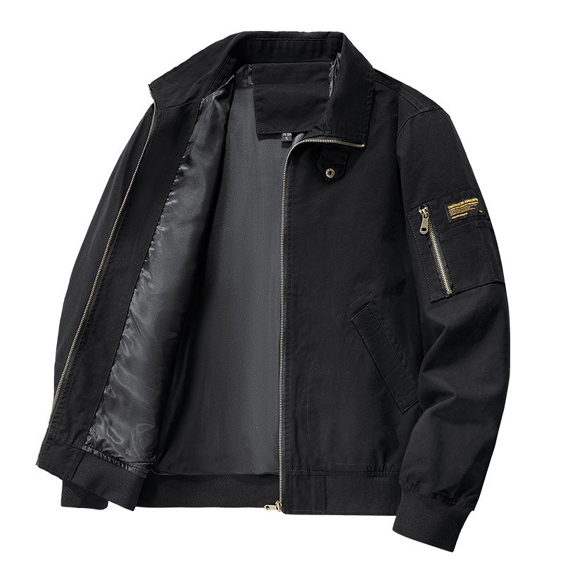 Men’s Oversized Retro Labor Jacket – Vintage Work Coat