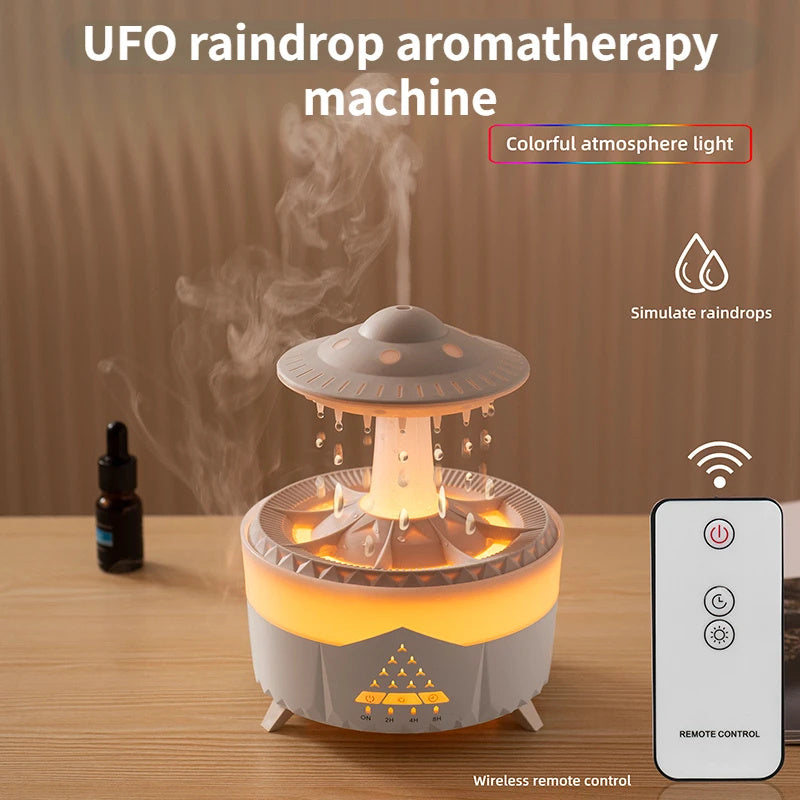 Water Drop Air Humidifier with LED – USB Aromatherapy Essential Oil Diffuser