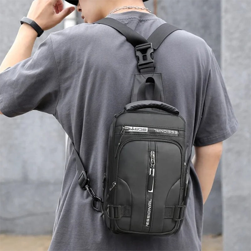 Men’s Crossbody Bag – Multifunctional Shoulder & Chest Backpack
